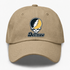 Depauw Stealie Premium Unisex Dad Hat — Design: Depauw University — Khaki