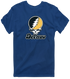 Depauw Stealie Premium Unisex T-Shirt — Design: Depauw University — Navy