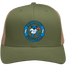 Detroit Football Dancing Bear Premium Trucker Cap — Detroit Lions — Moss/Khaki
