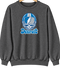 Detroit Helmet Stealie Premium Unisex Crewneck — Detroit Lions — Dark Heather