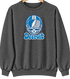 Detroit Helmet Stealie Premium Unisex Crewneck — Detroit Lions — Dark Heather