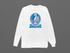 Detroit Helmet Stealie Premium Unisex Long-Sleeve — Detroit Lions — White