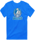 Detroit Helmet Stealie Premium Unisex T-Shirt — Detroit Lions — Royal