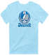 Detroit Helmet Stealie Premium Unisex T-Shirt — Detroit Lions — Light Blue