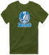 Detroit Helmet Stealie Premium Unisex T-Shirt — Detroit Lions — Military Green