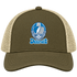 Detroit Helmet Stealie Premium Unisex Trucker Cap — Detroit Lions — Moss/Khaki