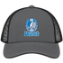 Detroit Helmet Stealie Premium Unisex Trucker Cap — Detroit Lions — Charcoal/Black