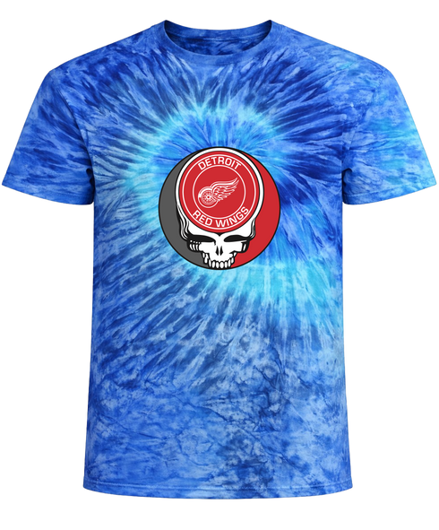 Detroit Red Wings Stealie Tie-Dye T-Shirt