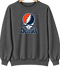 Detroit Baseball Stealie Grateful Dead Crewneck — Detroit Tigers — Dark Heather