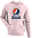 Detroit Baseball Stealie Grateful Dead Hoodie — Detroit Tigers — Light Pink