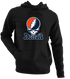 Detroit Baseball Stealie Grateful Dead Hoodie — Detroit Tigers — Black