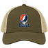 Detroit Baseball Stealie Grateful Dead Trucker Cap — Detroit Tigers — Moss/Khaki