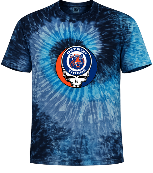 Detroit Tigers Stealie Tie-Dye T-Shirt