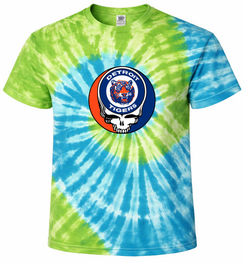 Detroit Tigers Stealie Tie-Dye T-Shirt