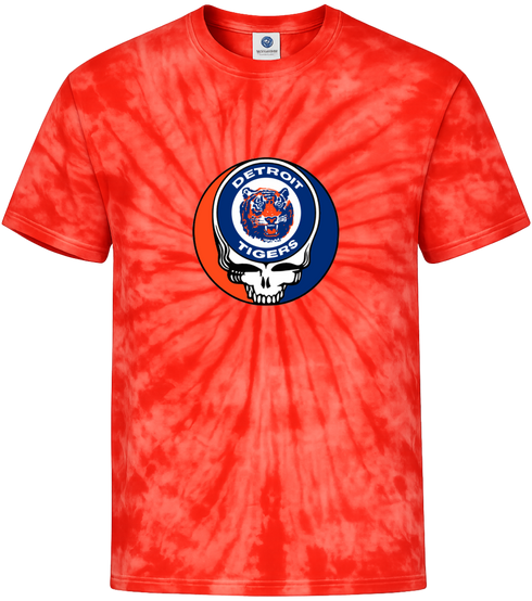 Detroit Tigers Stealie Tie-Dye T-Shirt