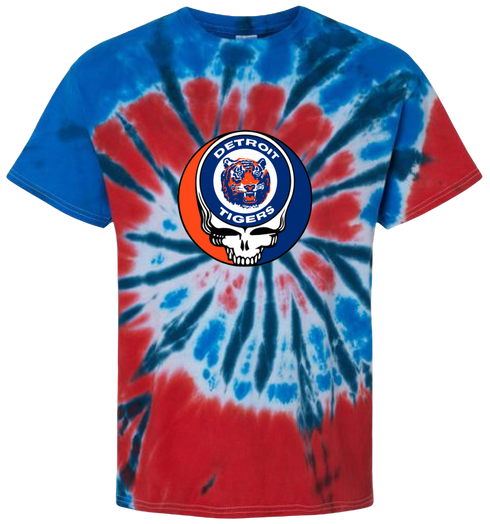 Detroit Tigers Stealie Tie-Dye T-Shirt