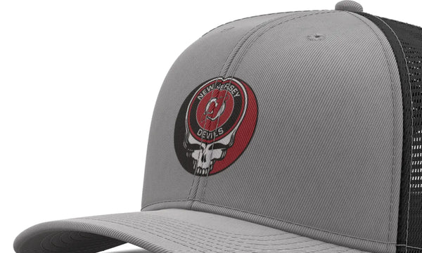 Grateful Dead - New Jersey Devils Stealie Grateful Dead Trucker Cap - StealieShop