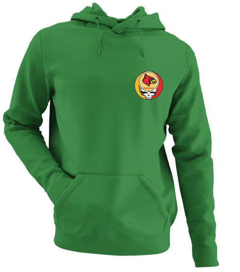Louisville - Premium Grateful Dead Left Chest Hoodie - Irish Green