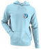 Detroit Football - Premium Grateful Dead Left Chest Hoodie - Light Blue - 1