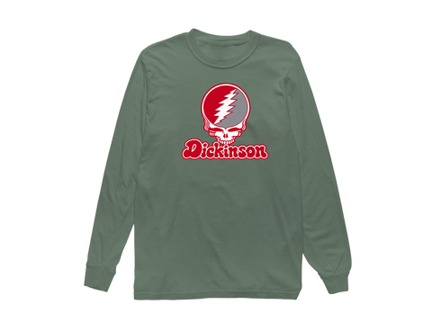 Dickinson Stealie Premium Unisex Long-Sleeve — Design: Dickinson College — Light Green