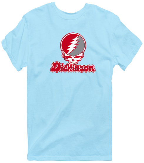 Dickinson Stealie Premium Unisex T-Shirt — Design: Dickinson College — Light Blue