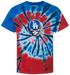 Los Angeles Dodgers Crystal Stealie Tie-Dye T-Shirt