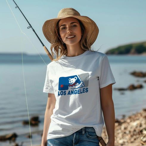 Grateful Dead - Los Angeles Dodgers MLB Logo T-Shirt - StealieShop