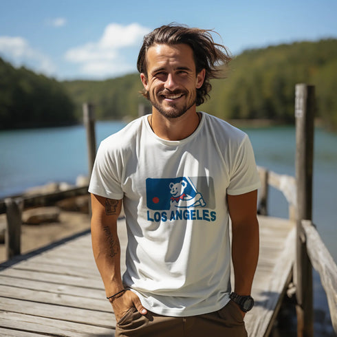 Grateful Dead - Los Angeles Dodgers MLB Logo T-Shirt - StealieShop