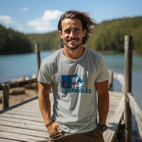 Grateful Dead - Los Angeles Dodgers MLB Logo T-Shirt - StealieShop