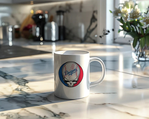 Grateful Dead - Los Angeles Dodgers Stealie 15 Ounce Coffee Mug - StealieShop