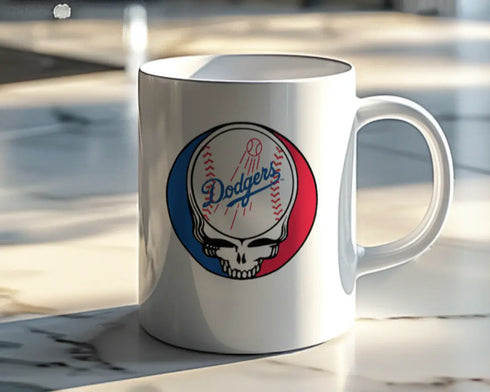 Grateful Dead - Los Angeles Dodgers Stealie 15 Ounce Coffee Mug - StealieShop