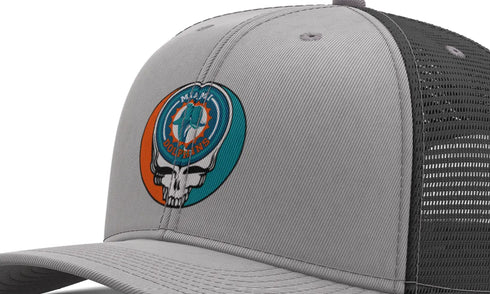 Grateful Dead - Miami Dolphins Stealie Trucker Cap - StealieShop