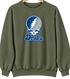 Drake Stealie Premium Unisex Crewneck — Design: Drake University — Military Green