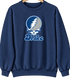 Drake Stealie Premium Unisex Crewneck — Design: Drake University — Navy