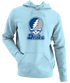 Drake Stealie Premium Unisex Hoodie — Design: Drake University — Light Blue