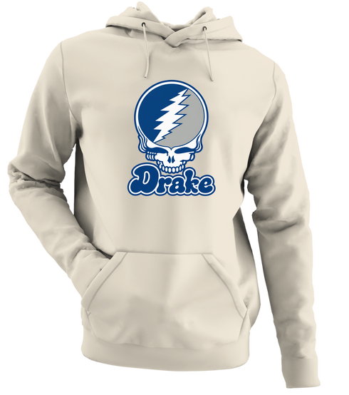 Drake Stealie Premium Unisex Hoodie — Design: Drake University — Sand