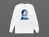 Drake Stealie Premium Unisex Long-Sleeve — Design: Drake University — White