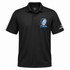 Drake Stealie Premium Unisex Polo — Design: Drake University — Black