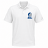 Drake Stealie Premium Unisex Polo — Design: Drake University — White