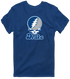 Drake Stealie Premium Unisex T-Shirt — Design: Drake University — Navy