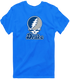 Drake Stealie Premium Unisex T-Shirt — Design: Drake University — Royal