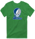Drake Stealie Premium Unisex T-Shirt — Design: Drake University — Irish Green