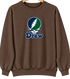 Drew Stealie Premium Unisex Crewneck — Design: Drew University — Brown