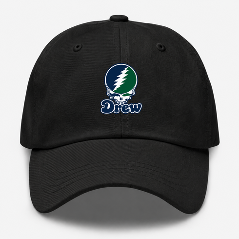 Drew Stealie Premium Unisex Dad Hat — Design: Drew University — Black