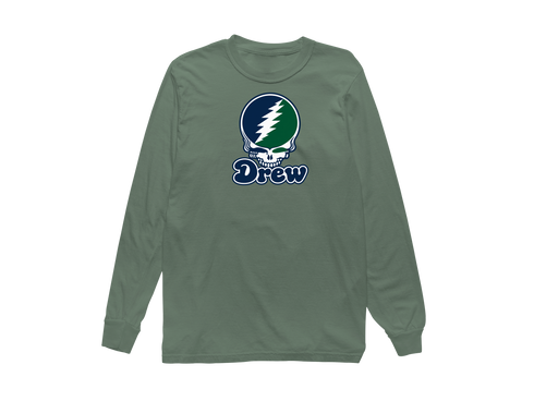 Drew Stealie Premium Unisex Long-Sleeve — Design: Drew University — Light Green
