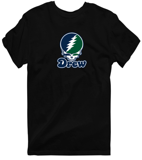 Drew Stealie Premium Unisex T-Shirt — Design: Drew University — Black