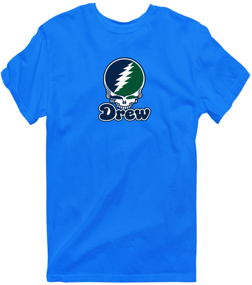Drew Stealie Premium Unisex T-Shirt — Design: Drew University — Royal