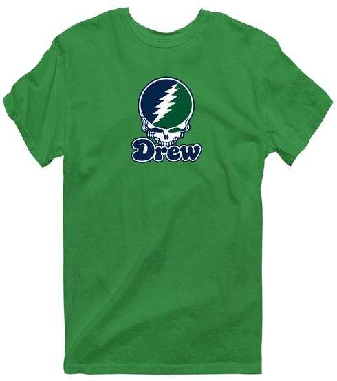 Drew Stealie Premium Unisex T-Shirt — Design: Drew University — Irish Green