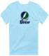 Drew Stealie Premium Unisex T-Shirt — Design: Drew University — Light Blue