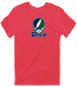 Drew Stealie Premium Unisex T-Shirt — Design: Drew University — Heather Red